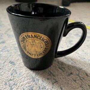 🧡3/15 New Don Francisco's Gourmet Coffee Black Mug Cup Rare